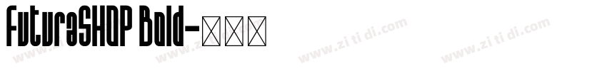 FuturaSHOP Bold字体转换